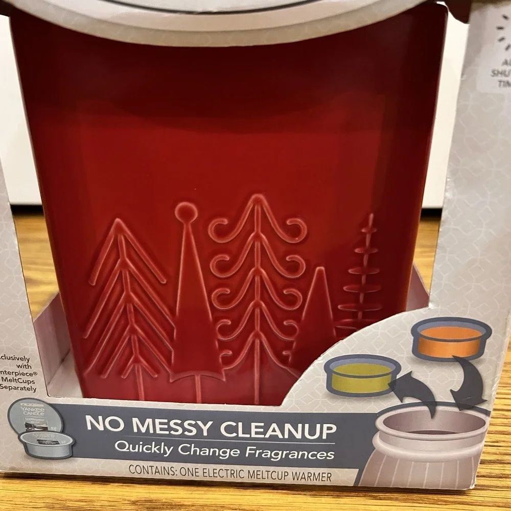NEW Yankee Candle Scenterpiece Meltcup Warmer 1558346 Linear Trees NEW‎ NIB